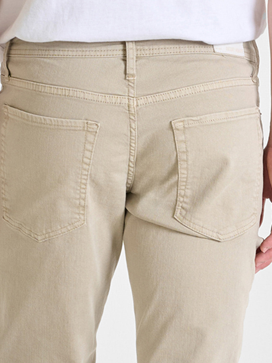 Antony Morato Men Beige Tapered Fit Solid Jeans