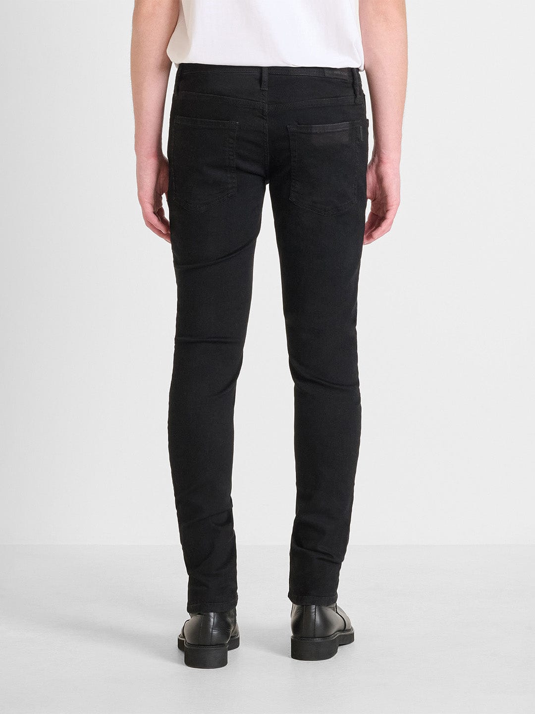 Antony Morato Men Black Tapered Fit Solid Jeans