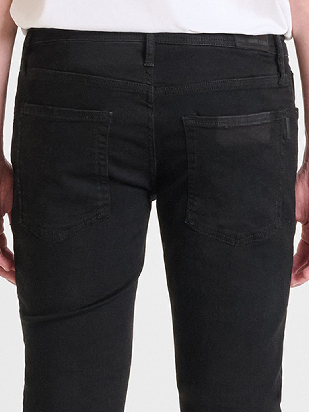 Antony Morato Men Black Tapered Fit Solid Jeans