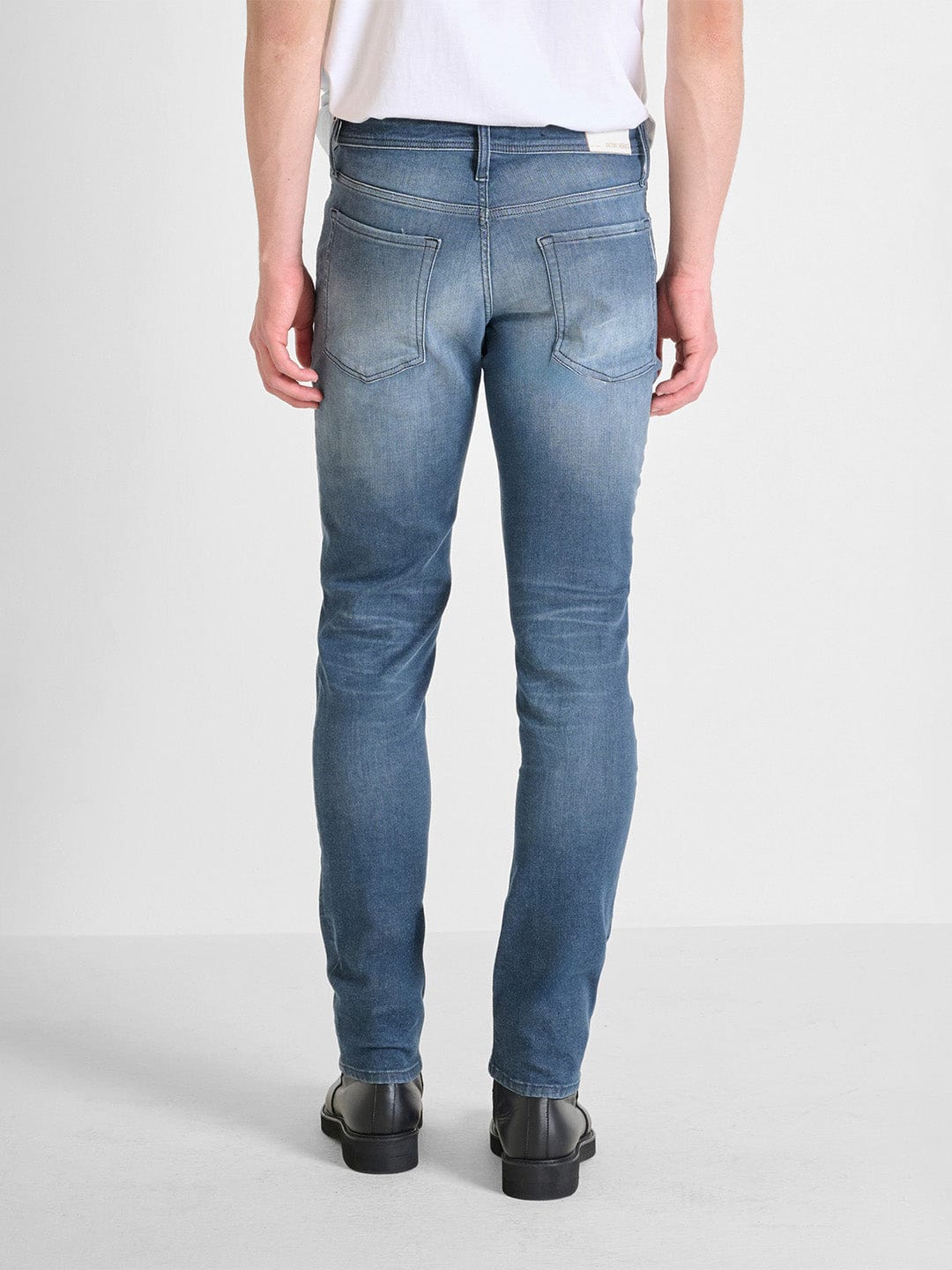Antony Morato Men Blue Tapered Fit Washed Jeans