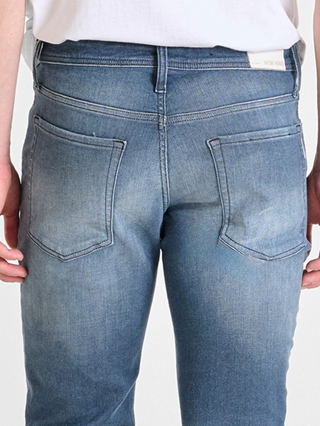 Antony Morato Men Blue Tapered Fit Washed Jeans