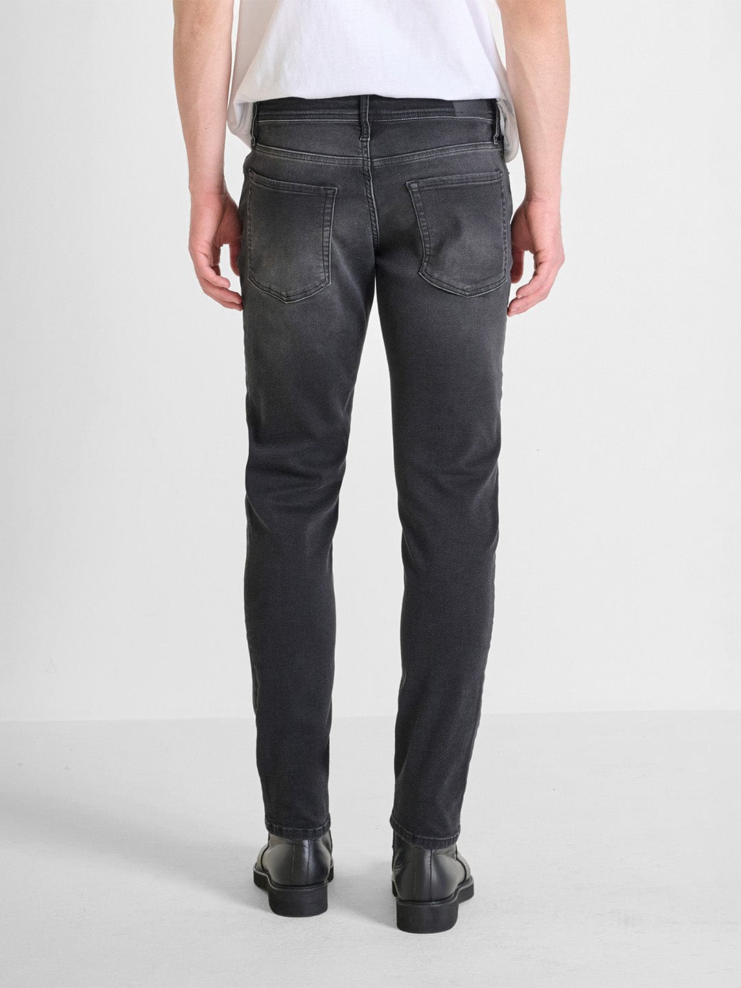 Antony Morato Men Black Tapered Fit Washed Jeans