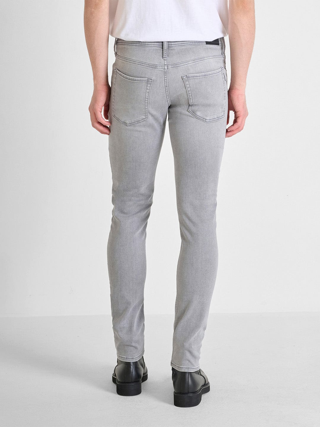 Antony Morato Men Grey Tapered Fit Washed Jeans