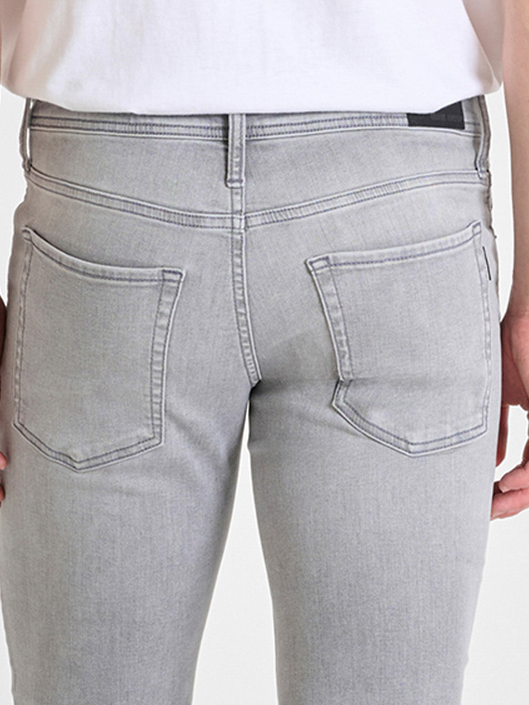 Antony Morato Men Grey Tapered Fit Washed Jeans