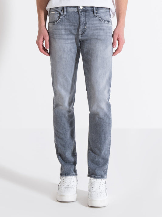 Antony Morato Men Grey Solid Tapered Fit Jeans