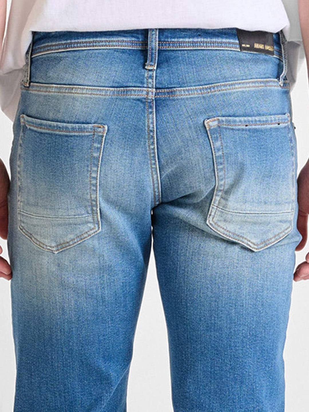 Antony Morato Men Blue Comfort Tapered Fit Washed Jeans