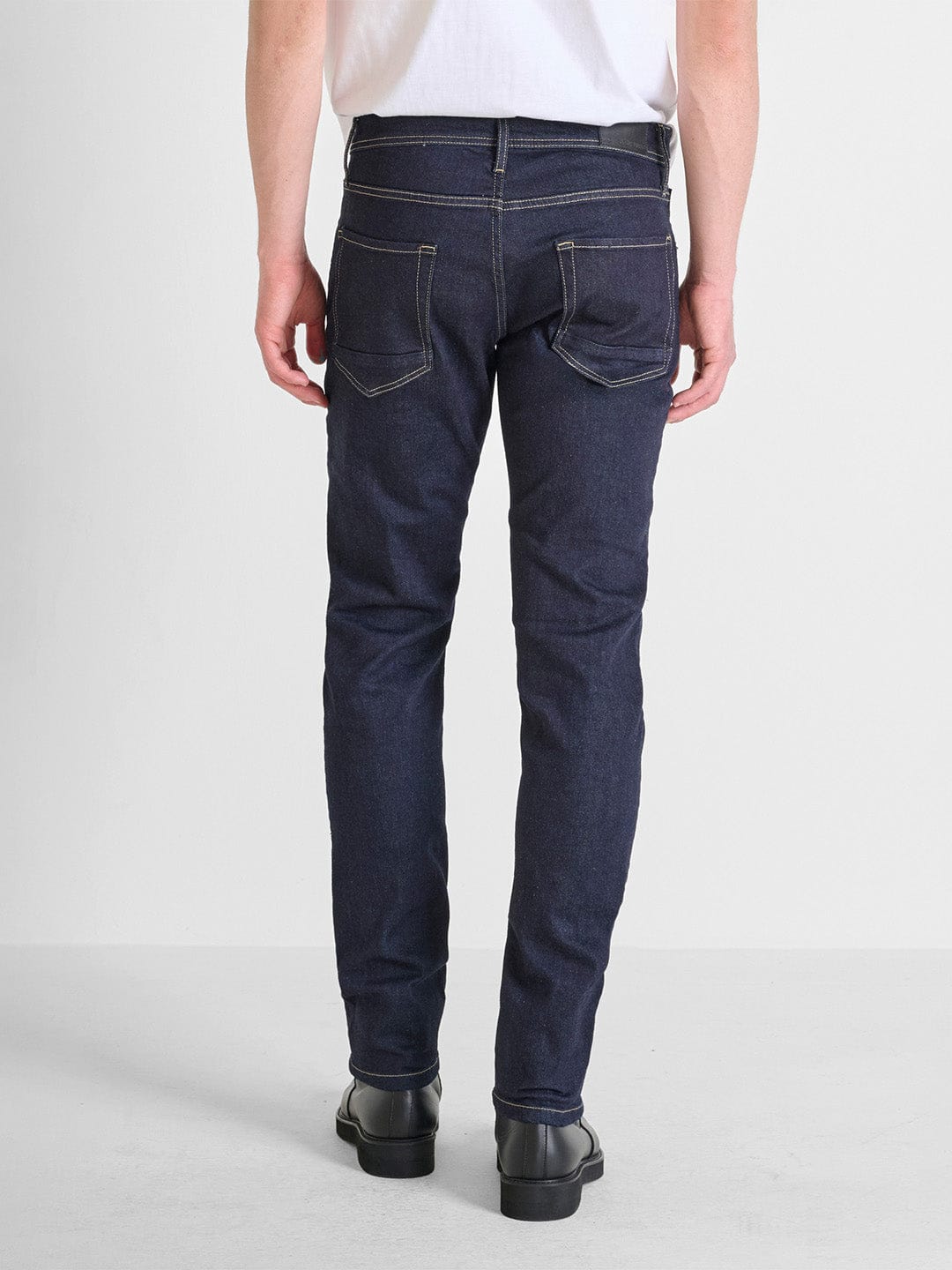 Antony Morato Men Blue Comfort Tapered Fit Washed Jeans