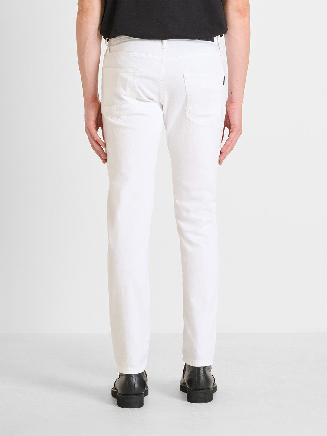 Antony Morato Men Cream Tapered Fit Solid Jeans