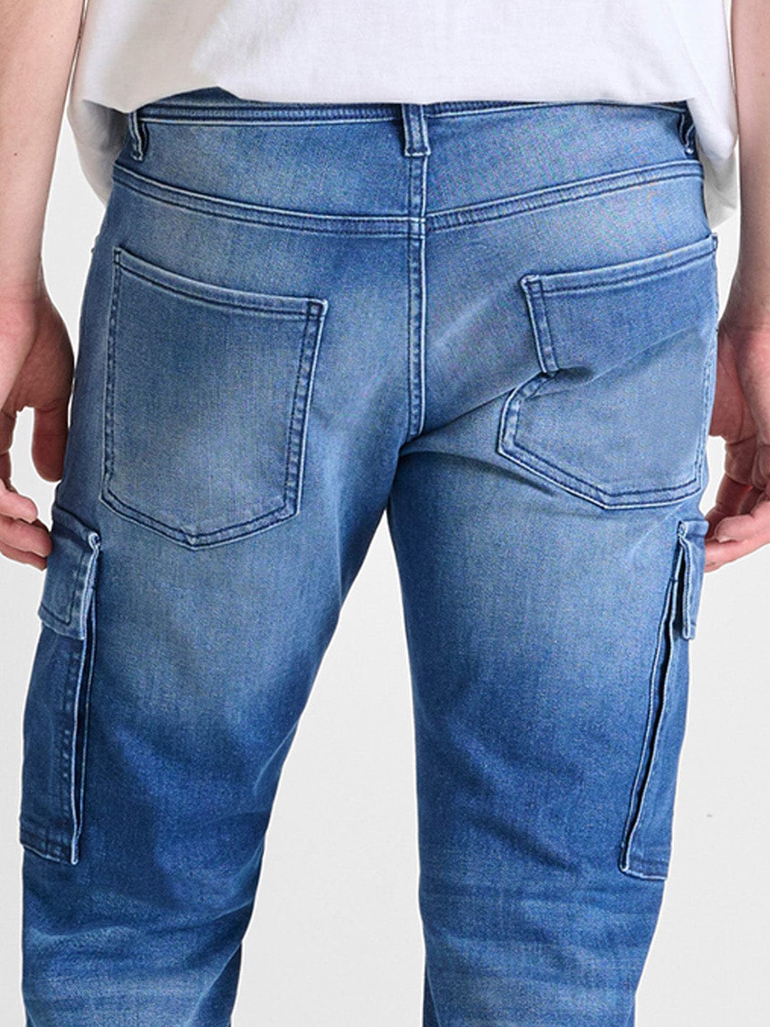 Antony Morato Men Blue Tapered Fit Washed Jeans