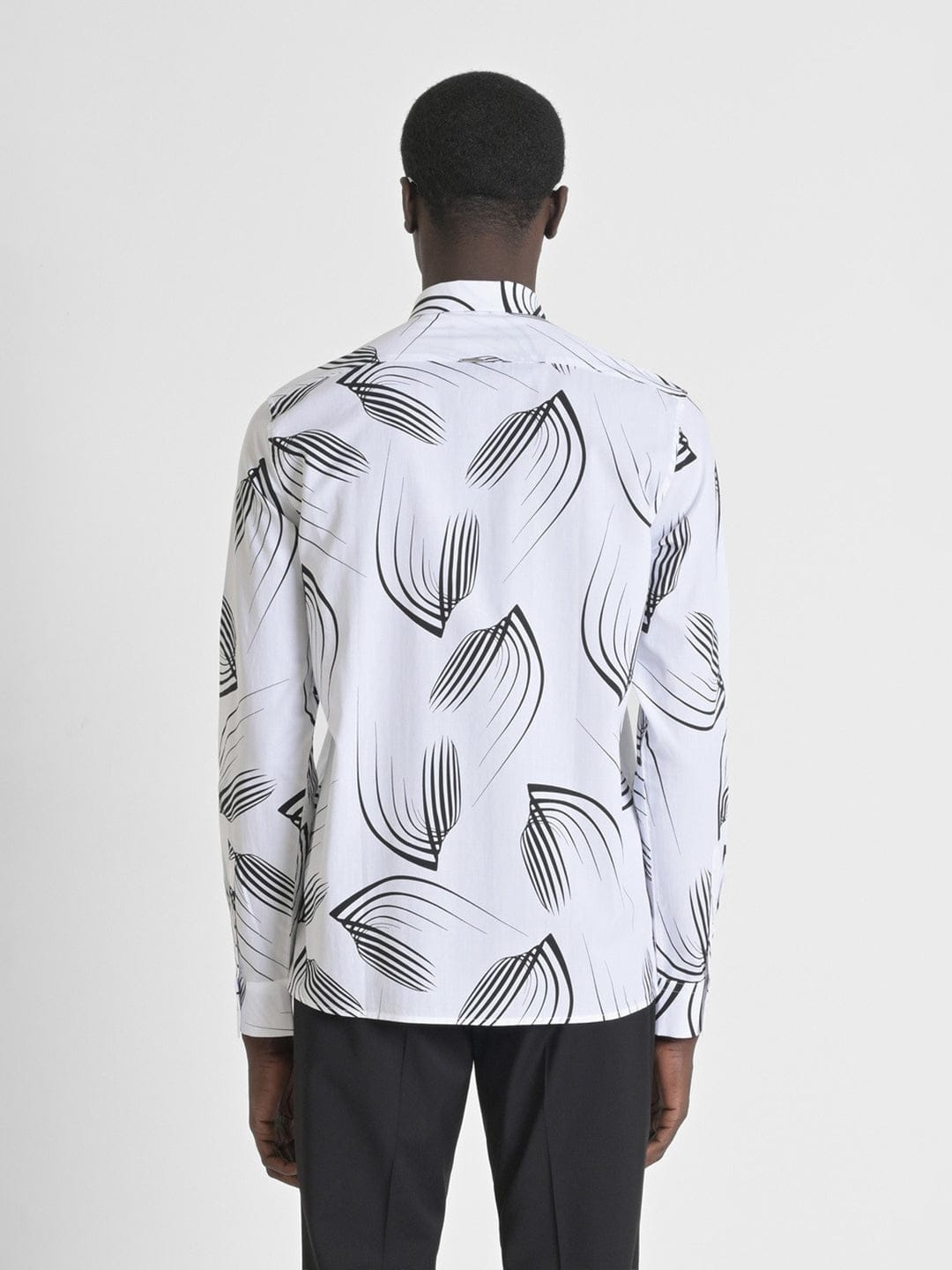 Antony Morato Men White Printed Collar Shirt