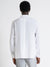Antony Morato Men White Solid Band Collar Full Sleeves Shirt