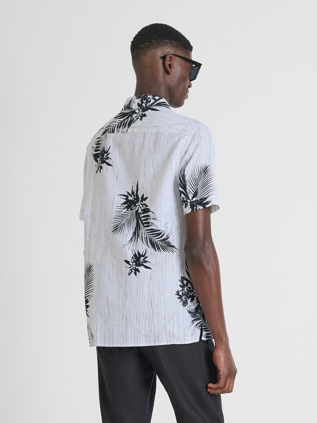 Antony Morato Men Cream Printed Shirt Collar Shirt