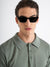 Antony Morato Men Green Solid Polo Collar Short Sleeves T-Shirt