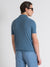 Antony Morato Men Blue Striped Polo Collar Short Sleeves T-Shirt