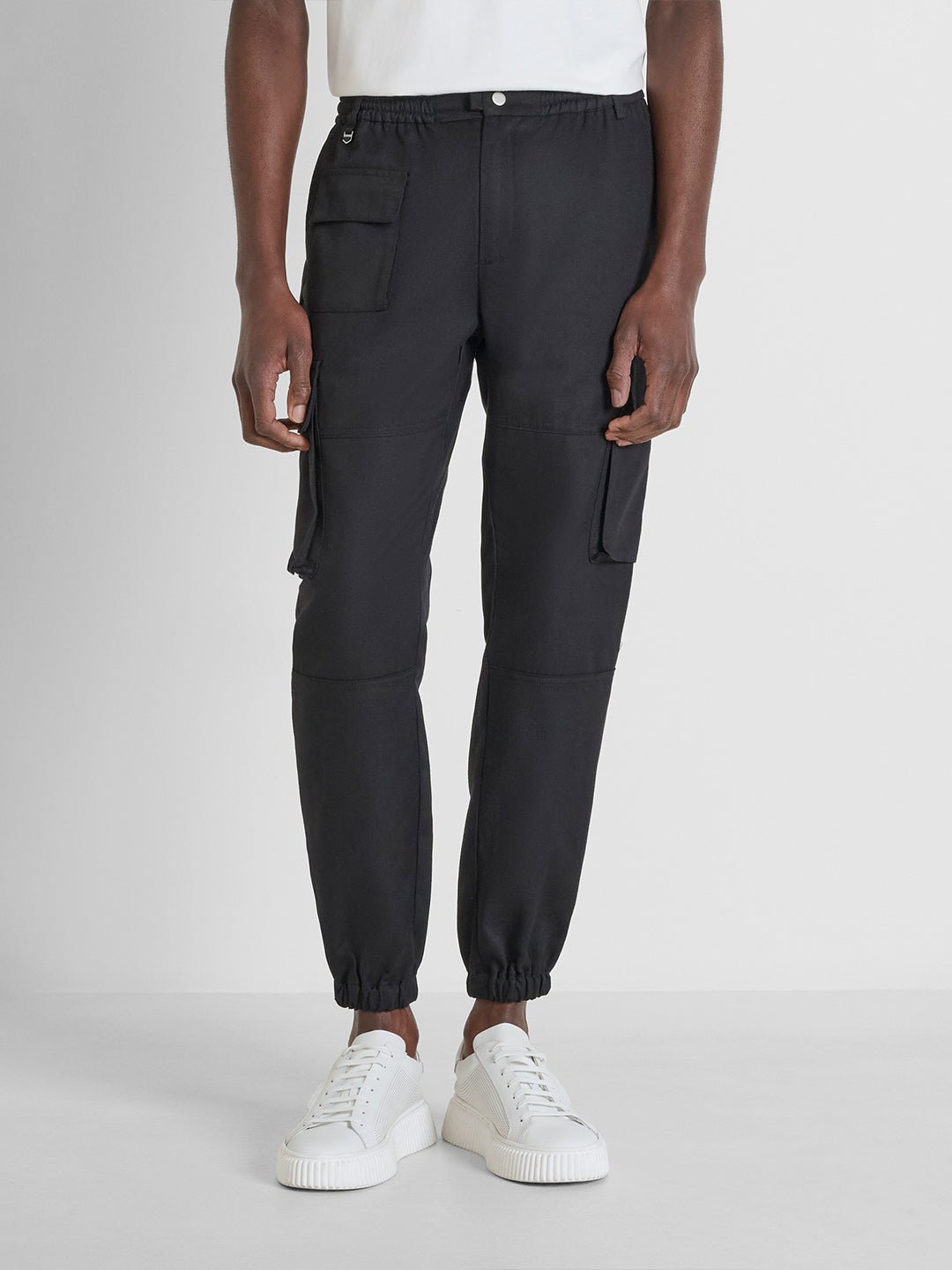 Antony Morato Men Black Slim Fit Solid Trouser