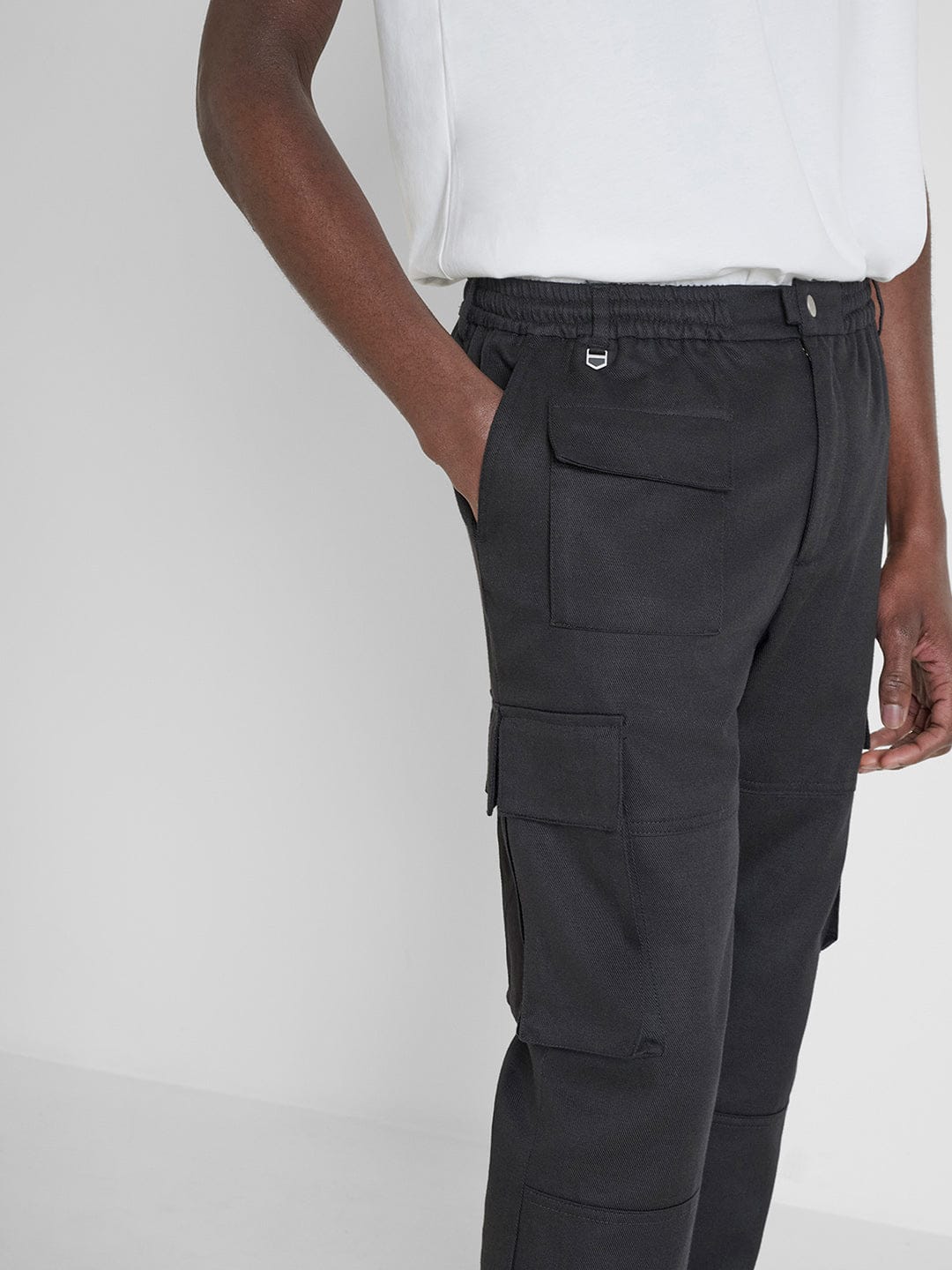 Antony Morato Men Black Slim Fit Solid Trouser