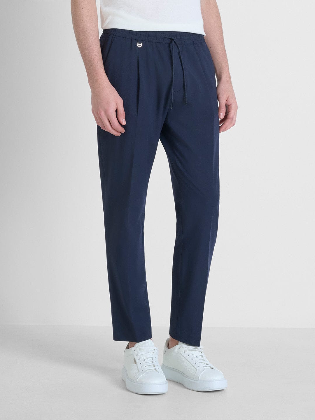 Antony Morato Men Blue Slim Fit Solid Trouser