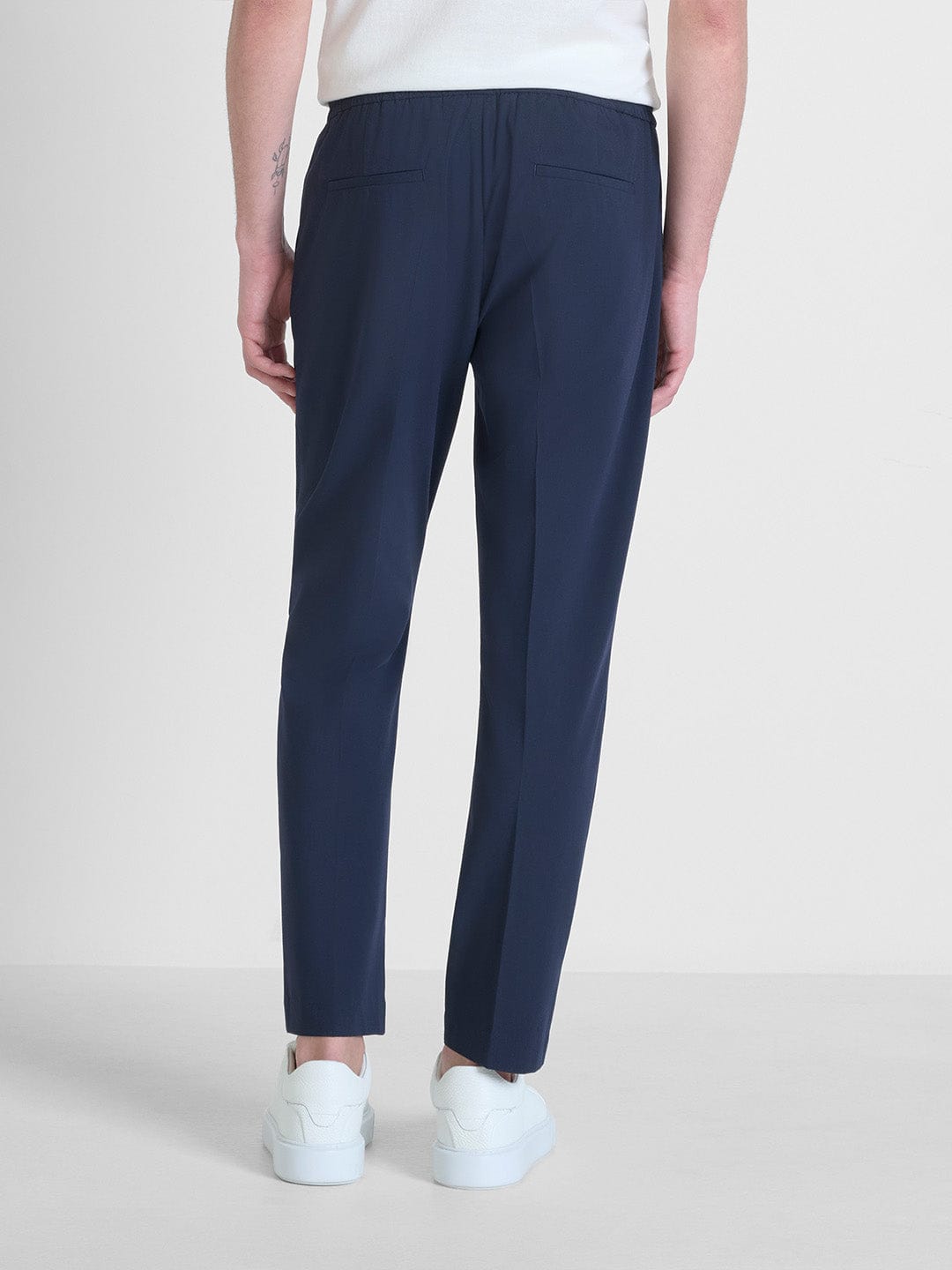 Antony Morato Men Blue Slim Fit Solid Trouser