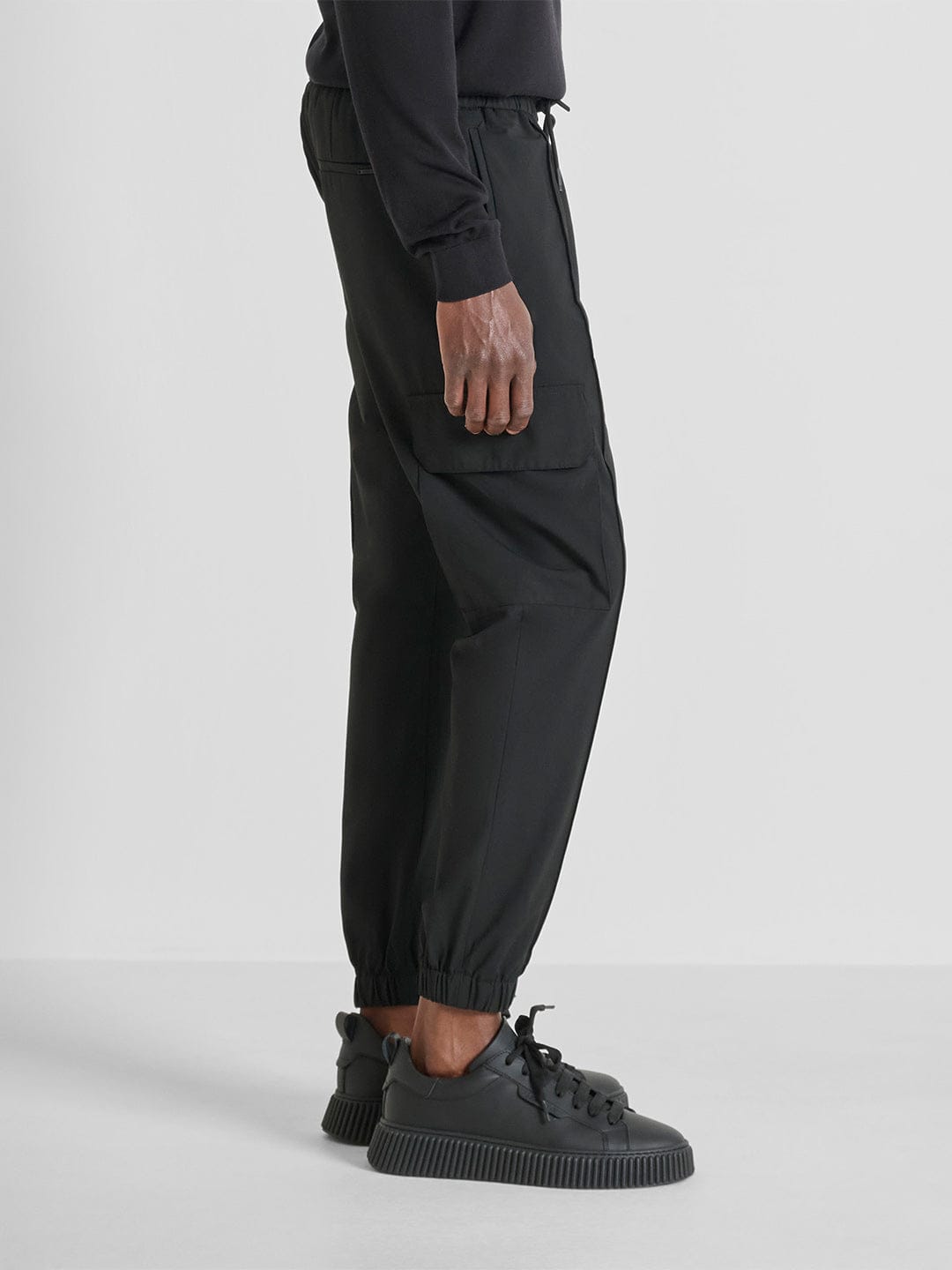 Antony Morato Men Straight Fit Black Solid Trouser