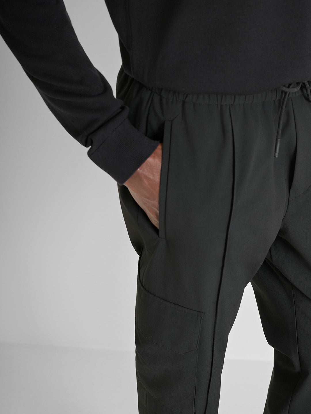 Antony Morato Men Straight Fit Black Solid Trouser