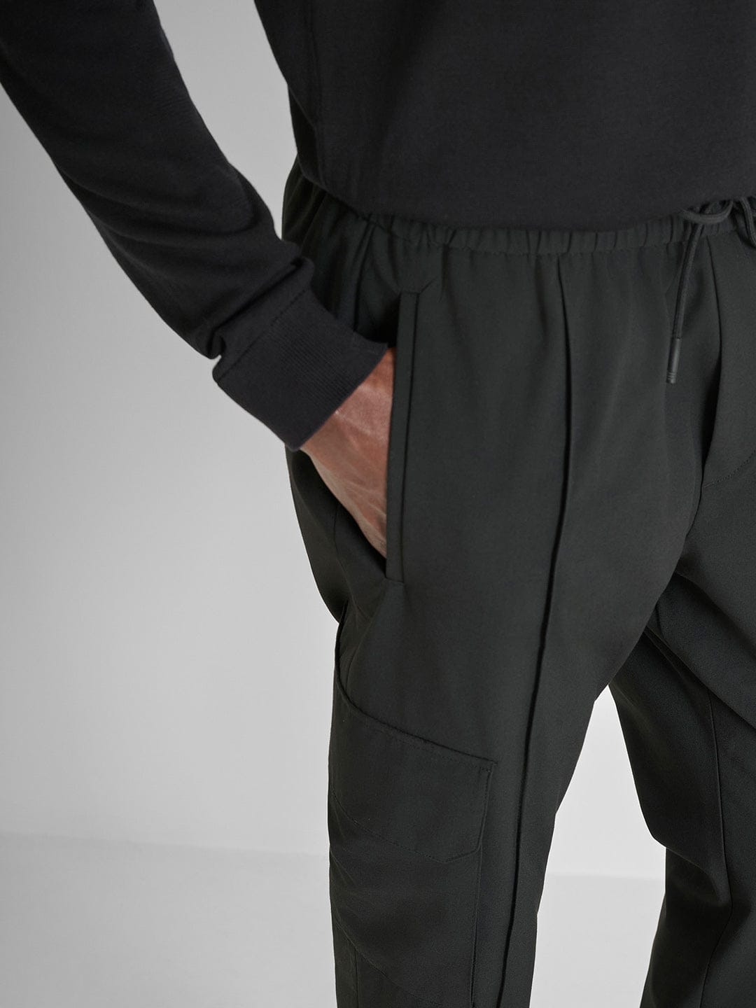 Antony Morato Men Straight Fit Black Solid Trouser