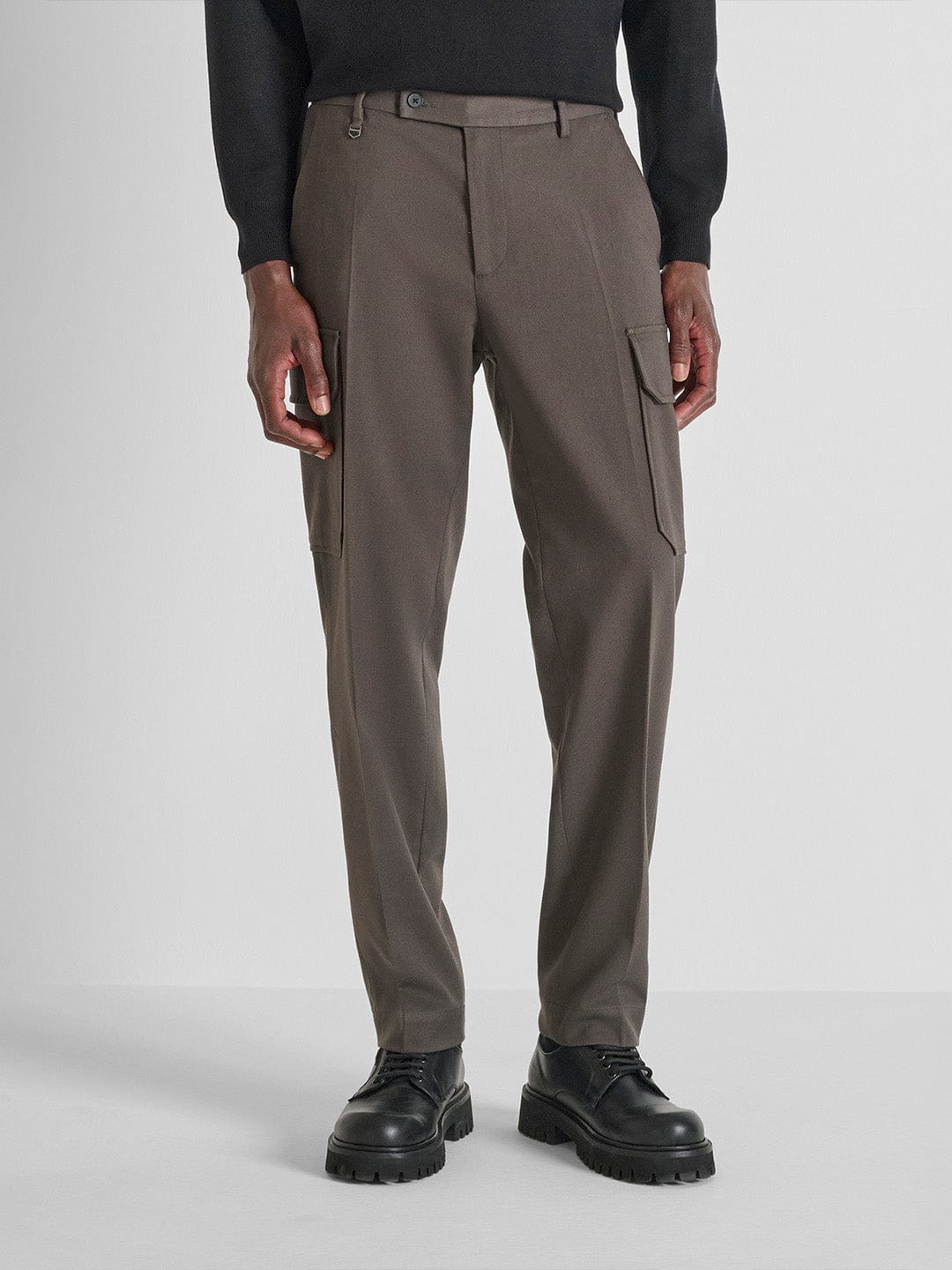 Antony Morato Men Straight Fit Green Solid Trouser