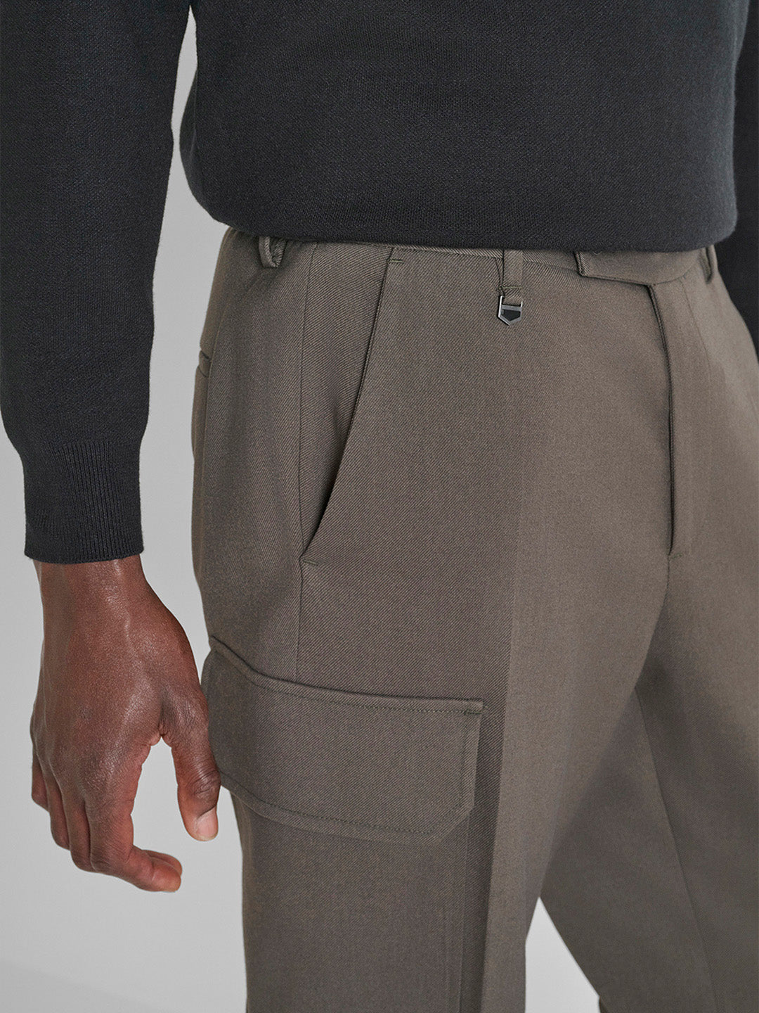 Antony Morato Men Straight Fit Green Solid Trouser