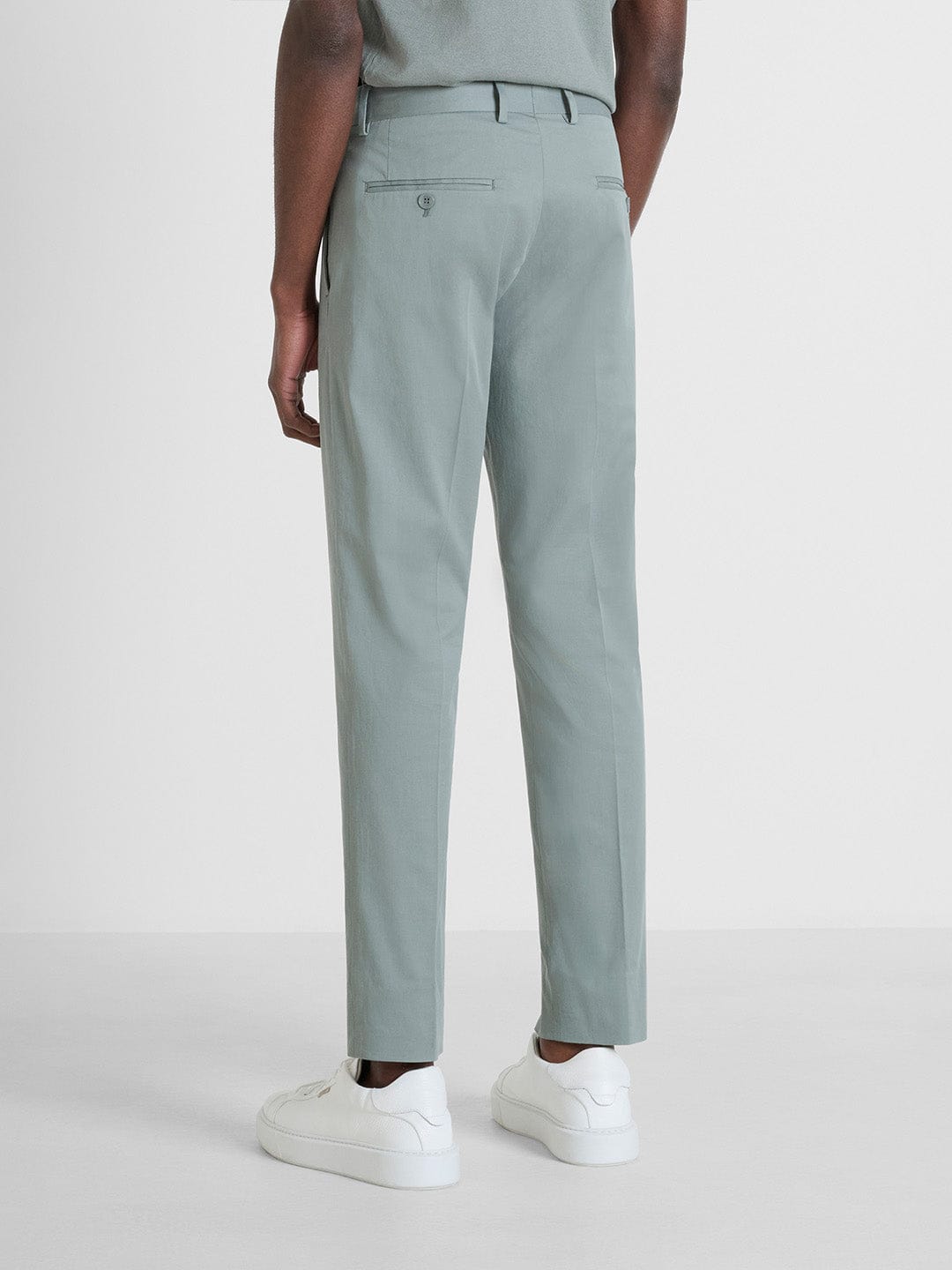 Antony Morato Men Green Slim Fit Solid Trouser