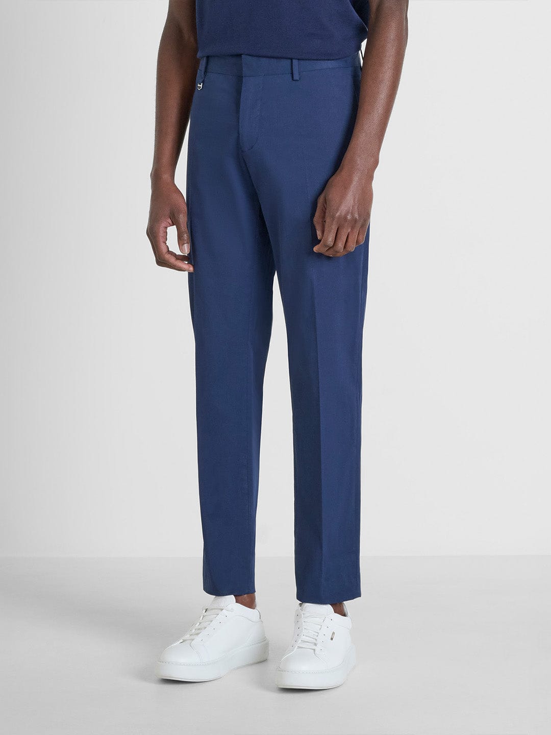 Antony Morato Men Blue Slim Fit Solid Trouser