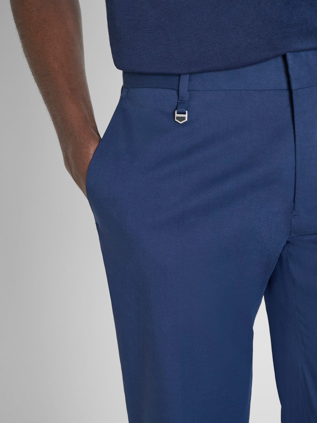 Antony Morato Men Blue Slim Fit Solid Trouser