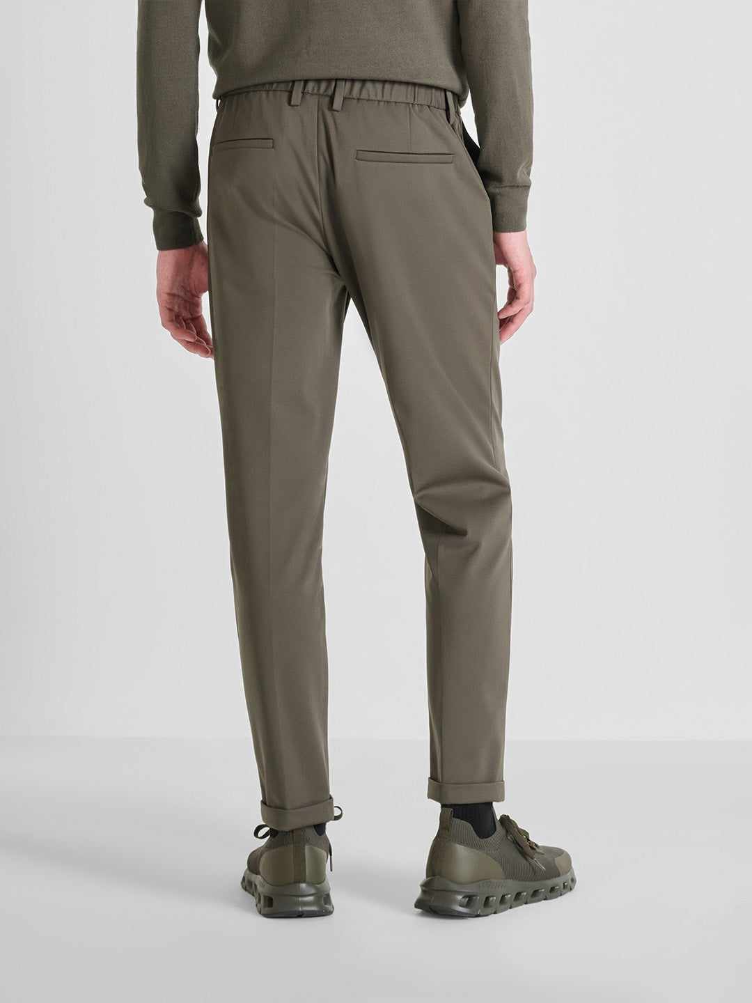 Antony Morato Men Slim Fit Green Solid Trouser
