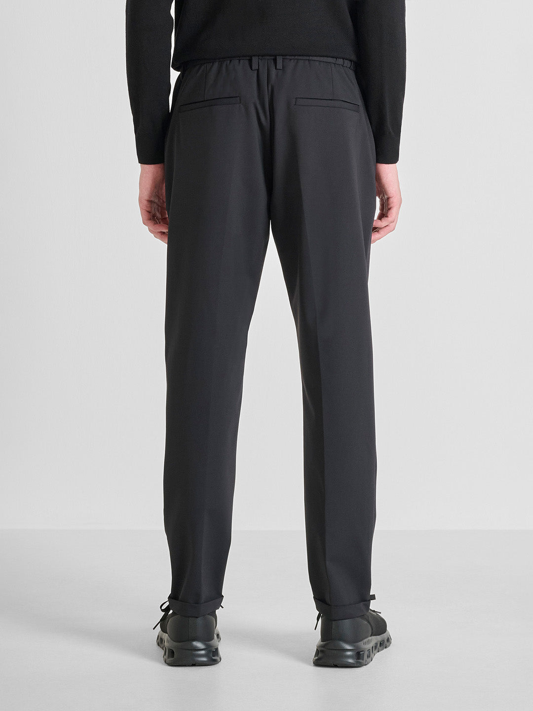 Antony Morato Men Slim Fit Black Solid Trouser