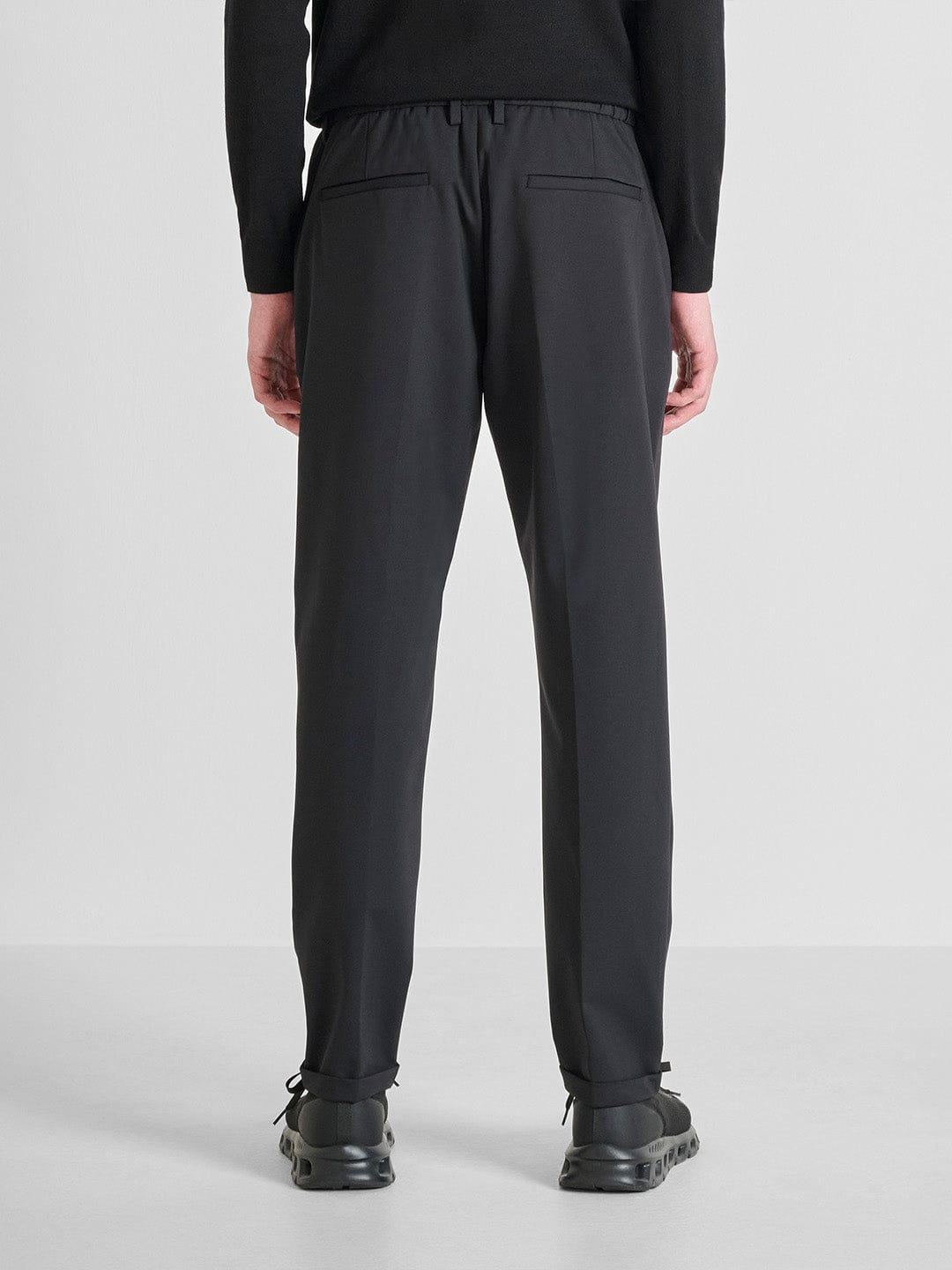 Antony Morato Men Slim Fit Black Solid Trouser
