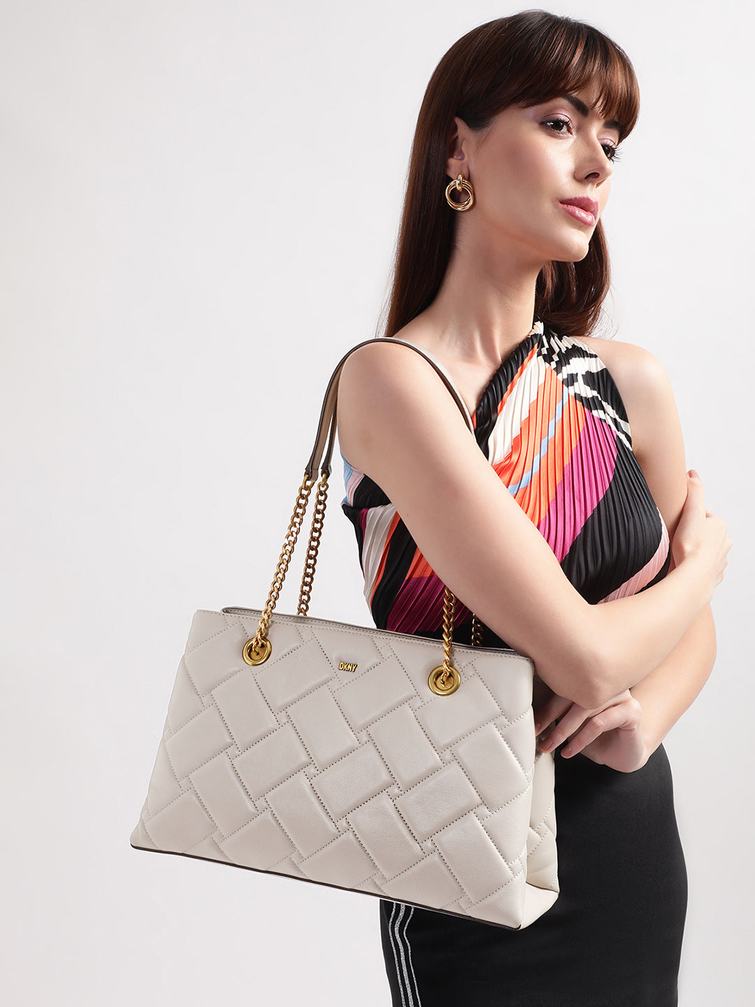 DKNY Women Grey Tote