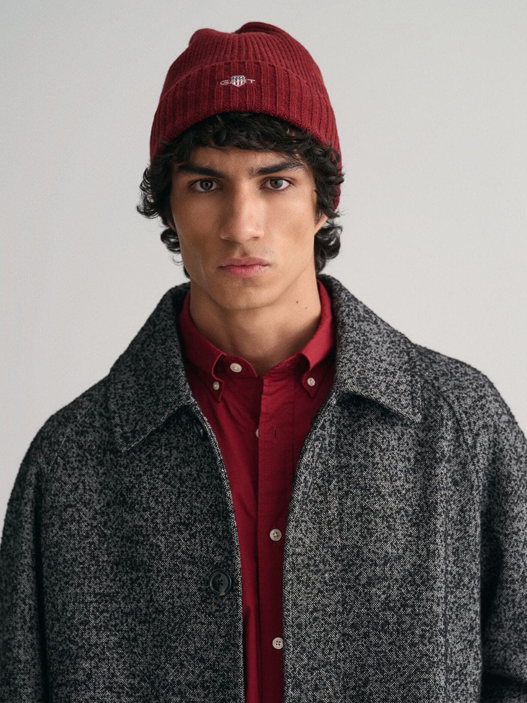 Gant Men Red Solid Beanies