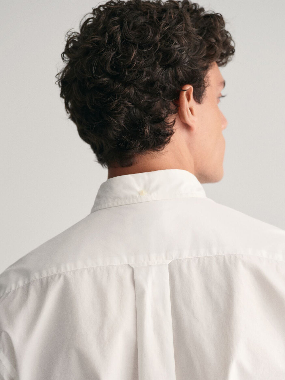 Gant Men White Solid Collar Shirt