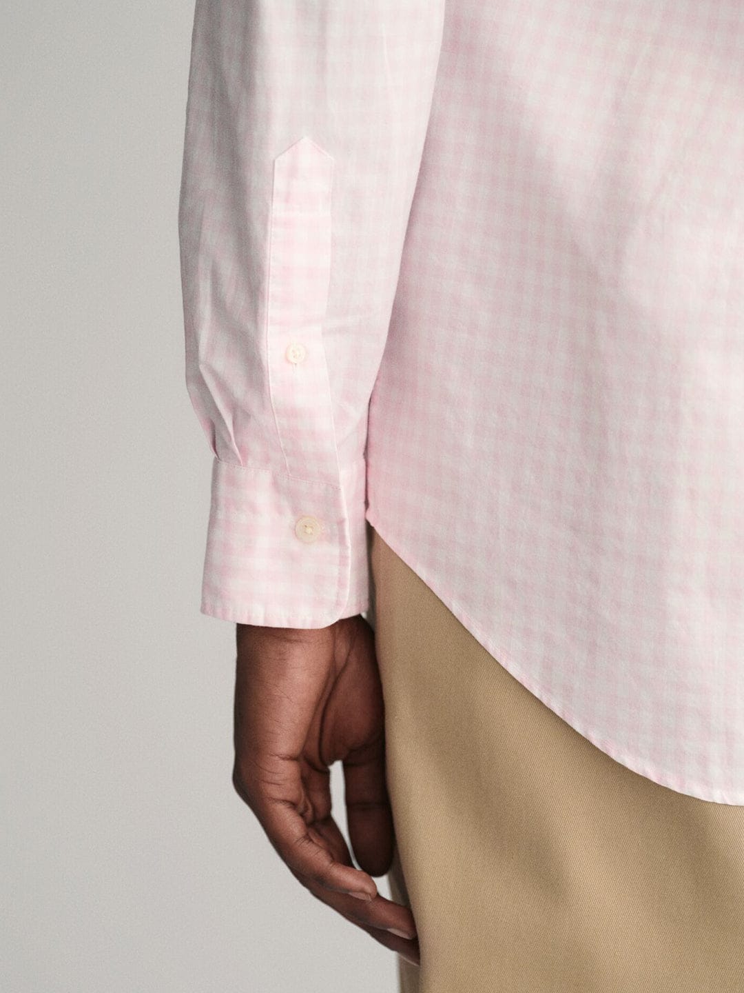 Gant Men Pink Check Collar Shirt