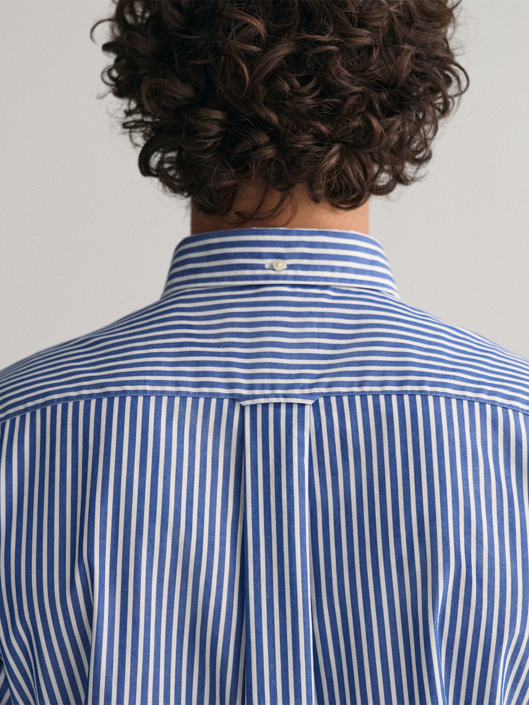Gant Men Blue Striped Collar Shirt