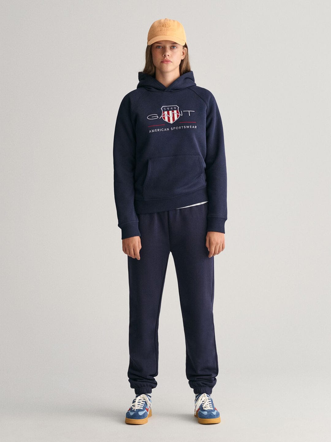 Gant Kids Blue Graphic Hood Sweatshirt