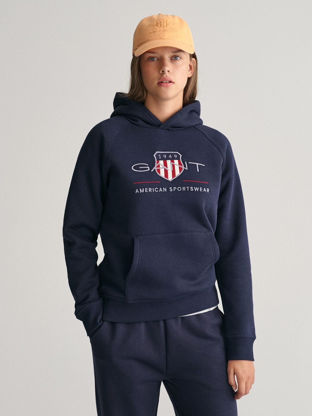 Gant Kids Blue Graphic Hood Sweatshirt