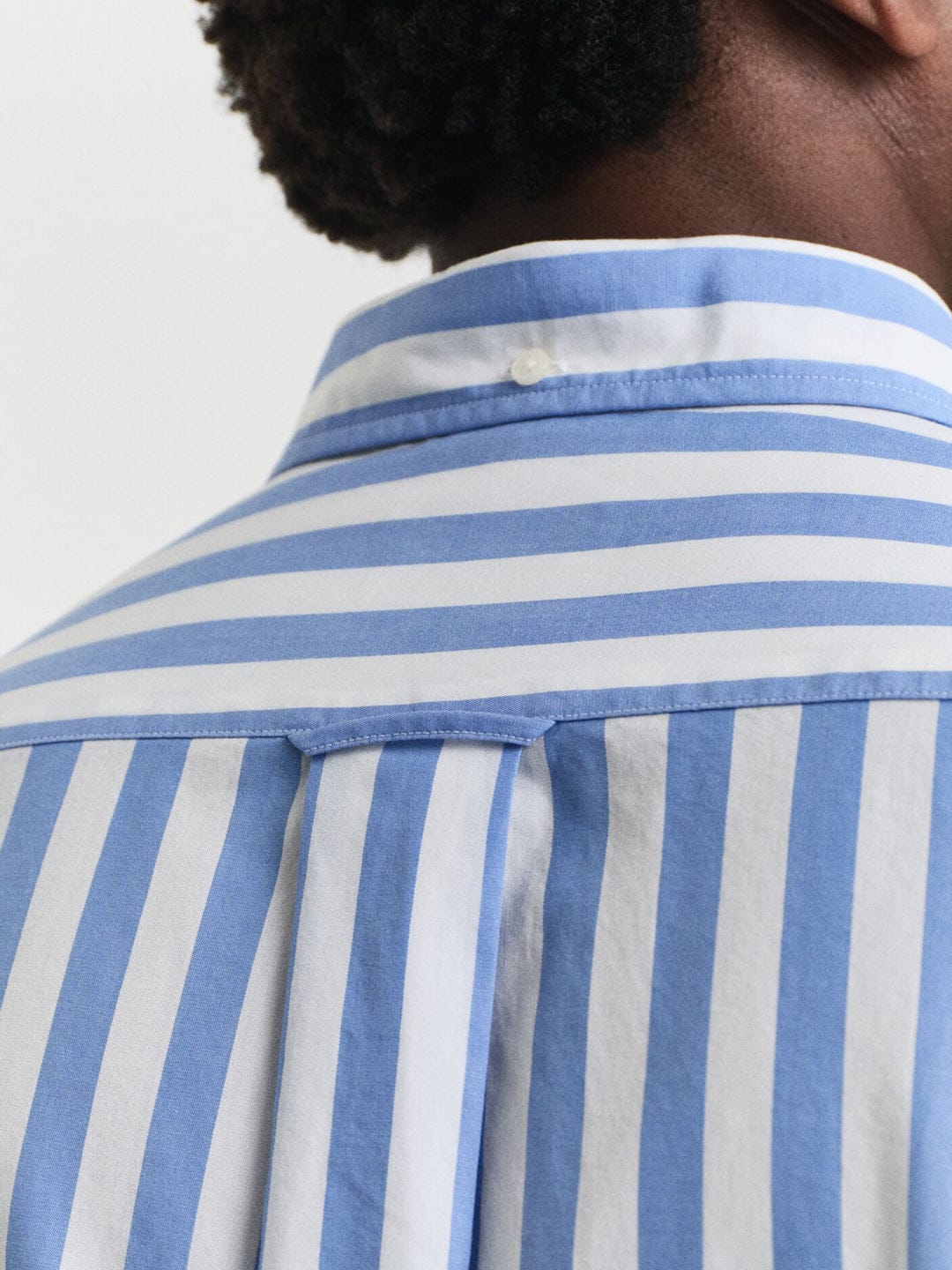Gant Men Blue Striped Collar Shirt
