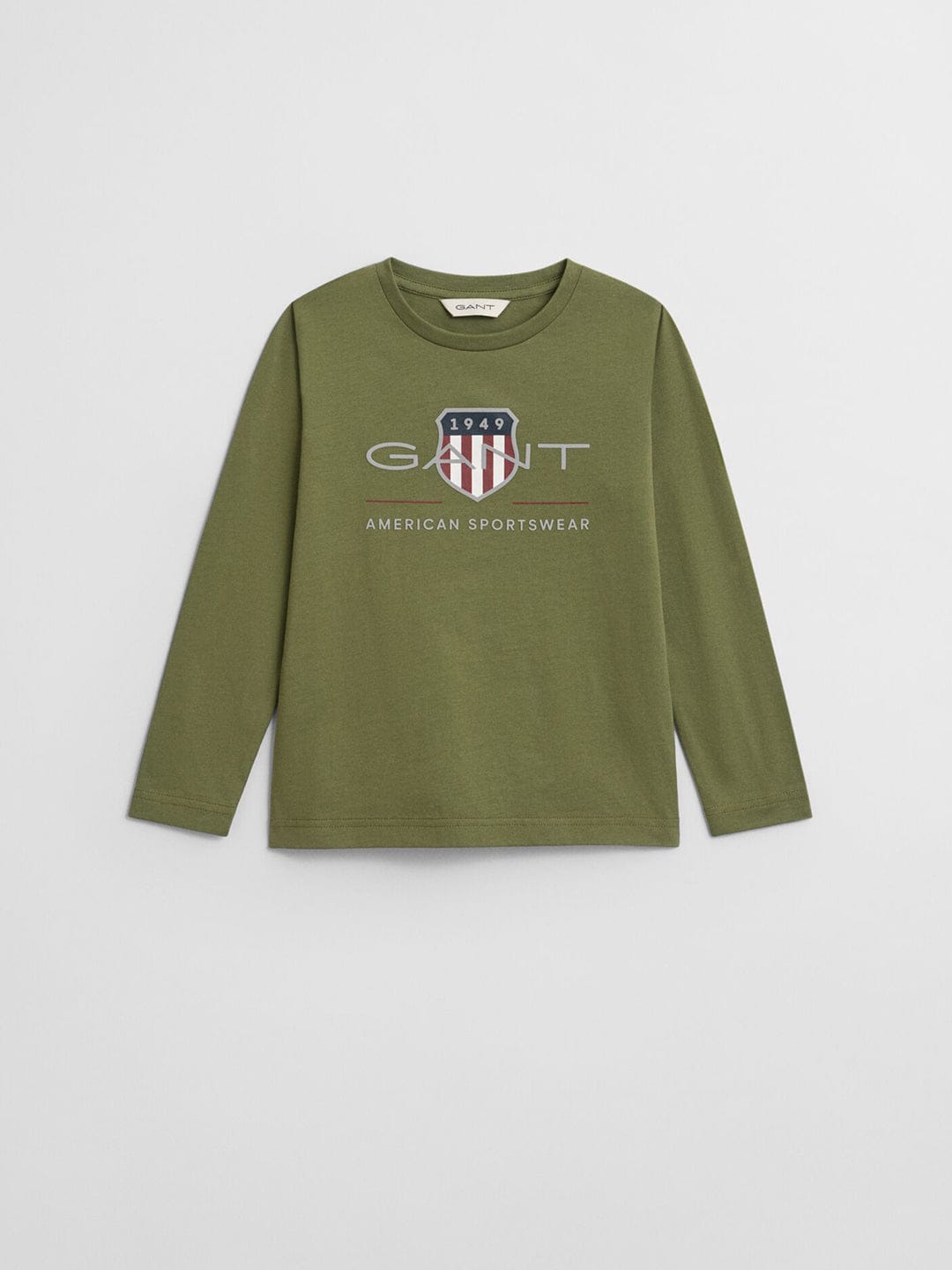 Gant Boys Green Graphic Round Neck Tshirt