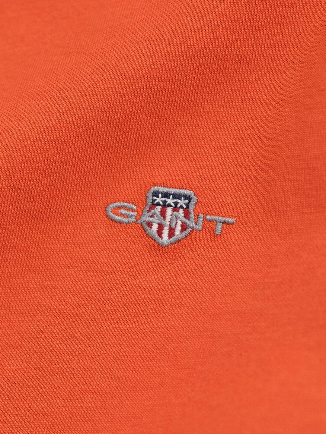 Gant Boys Orange Solid Round Neck Tshirt