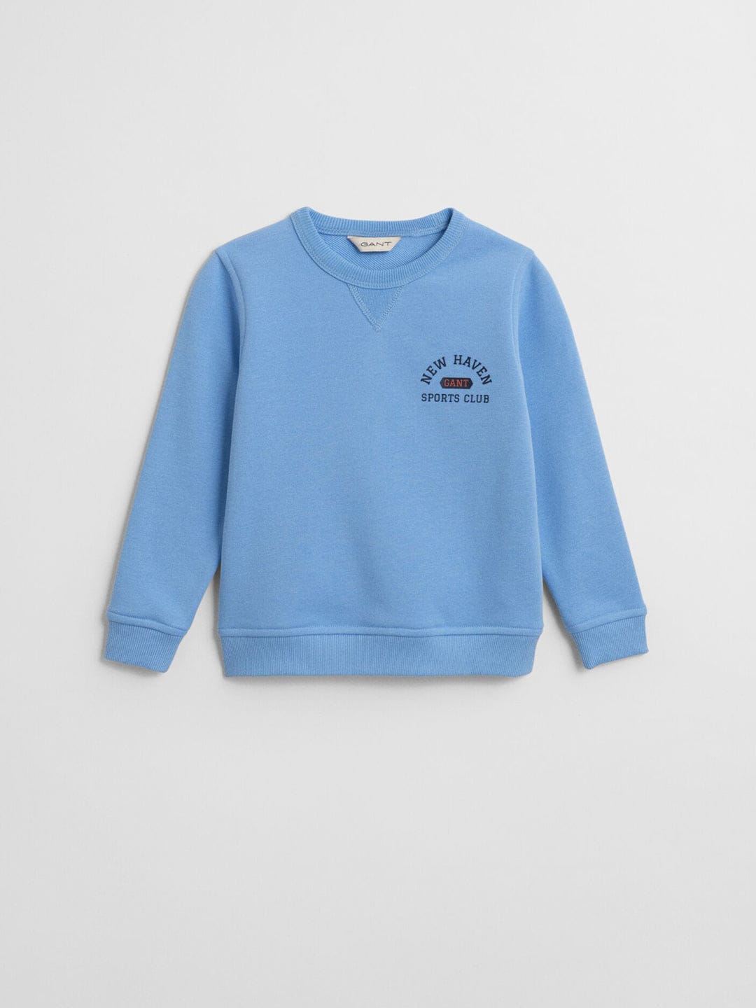 Gant Boys Blue Graphic Round Neck Sweatshirt