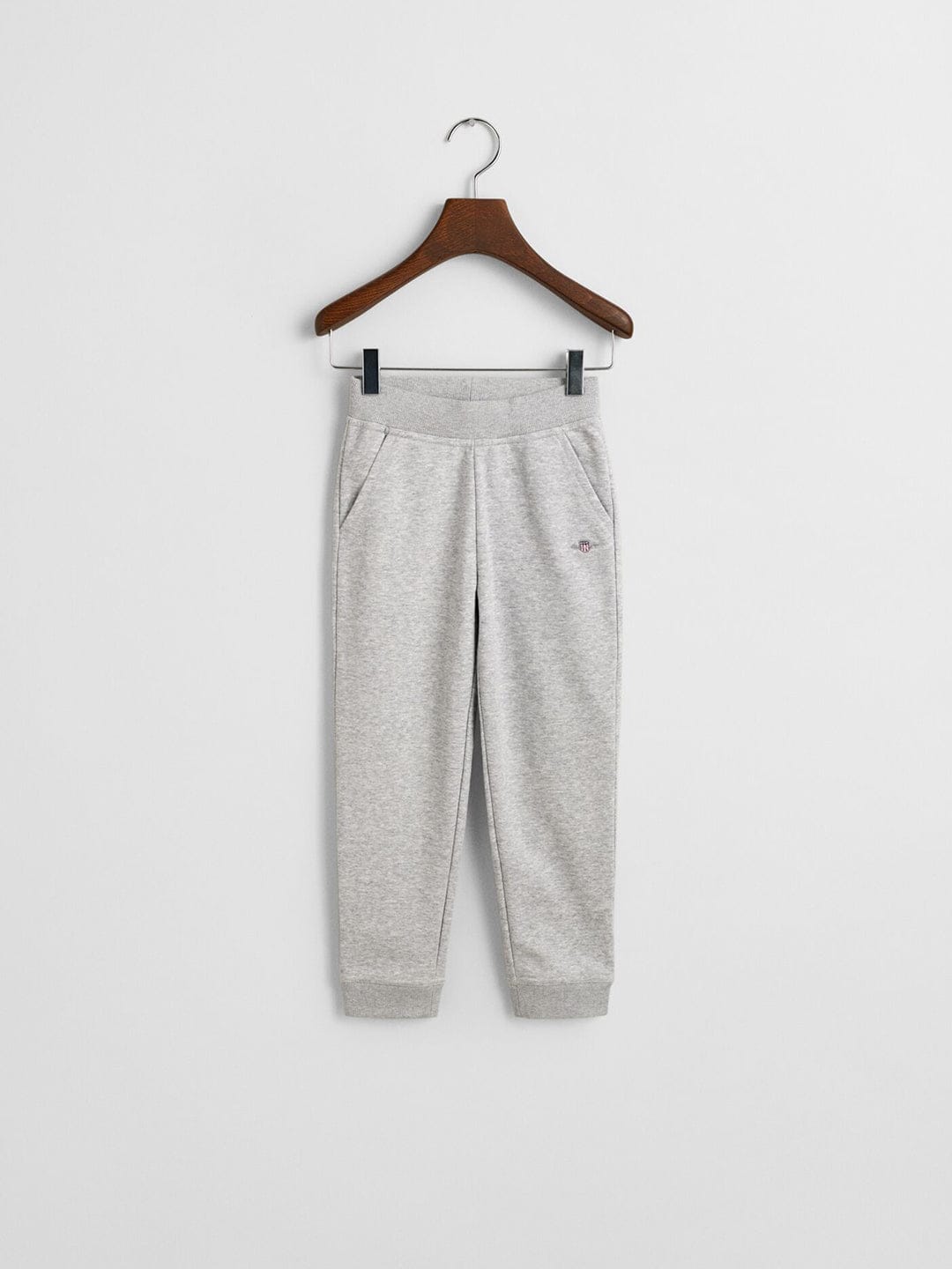 Gant Boys Grey Regular Fit Solid Sweatpant