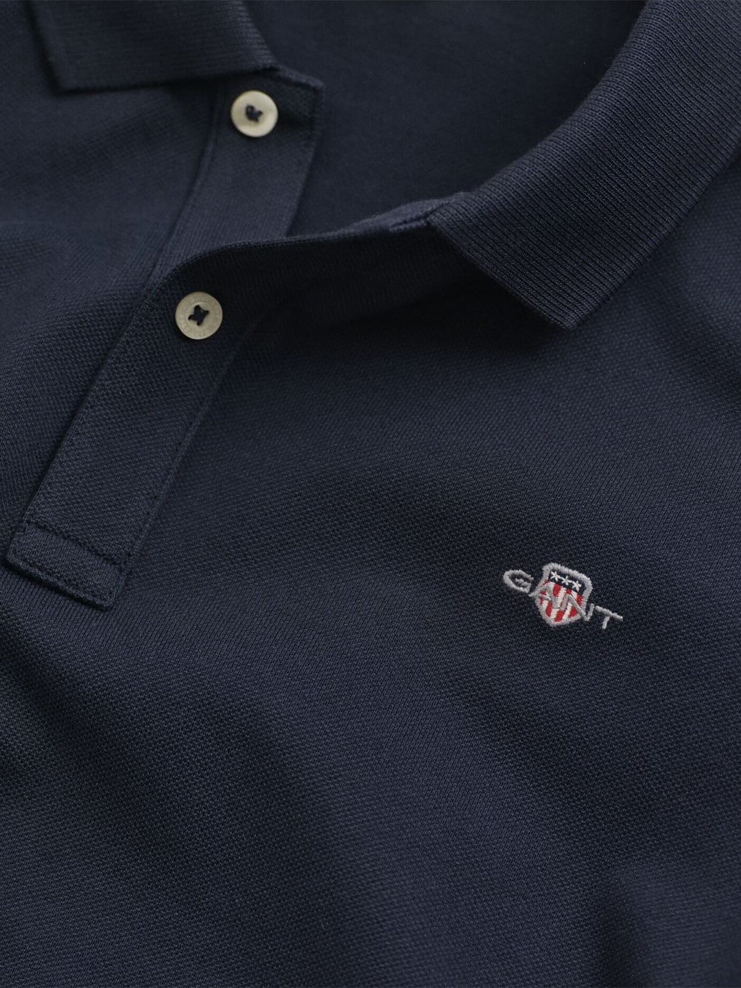 Gant Kids Blue Solid Polo Tshirt