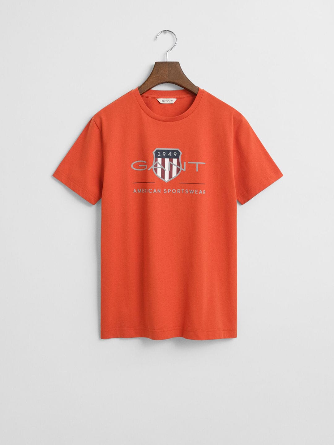 Gant Boys Orange Graphic Round Neck Tshirt