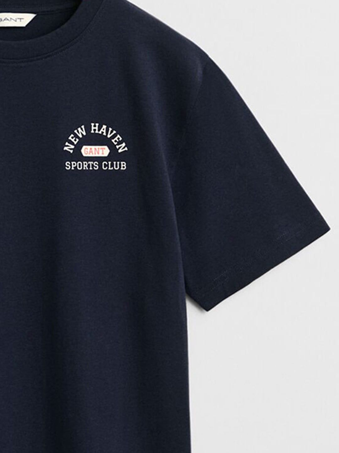 Gant Boys Blue Graphic Round Neck Tshirt