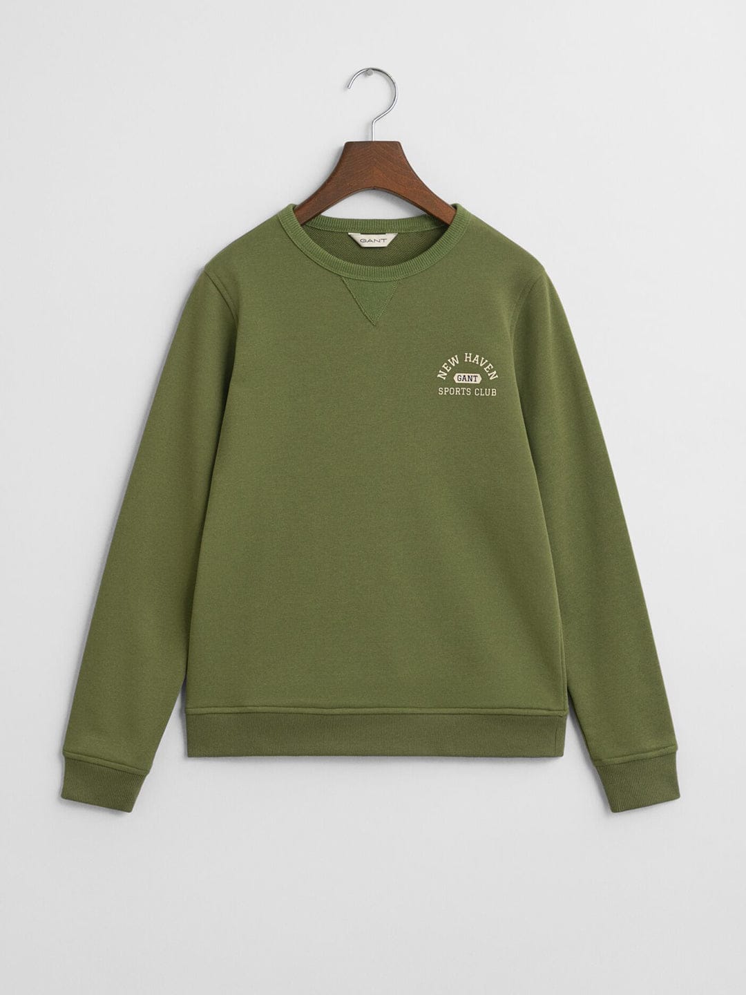 Gant Boys Green Graphic Round Neck Sweatshirt