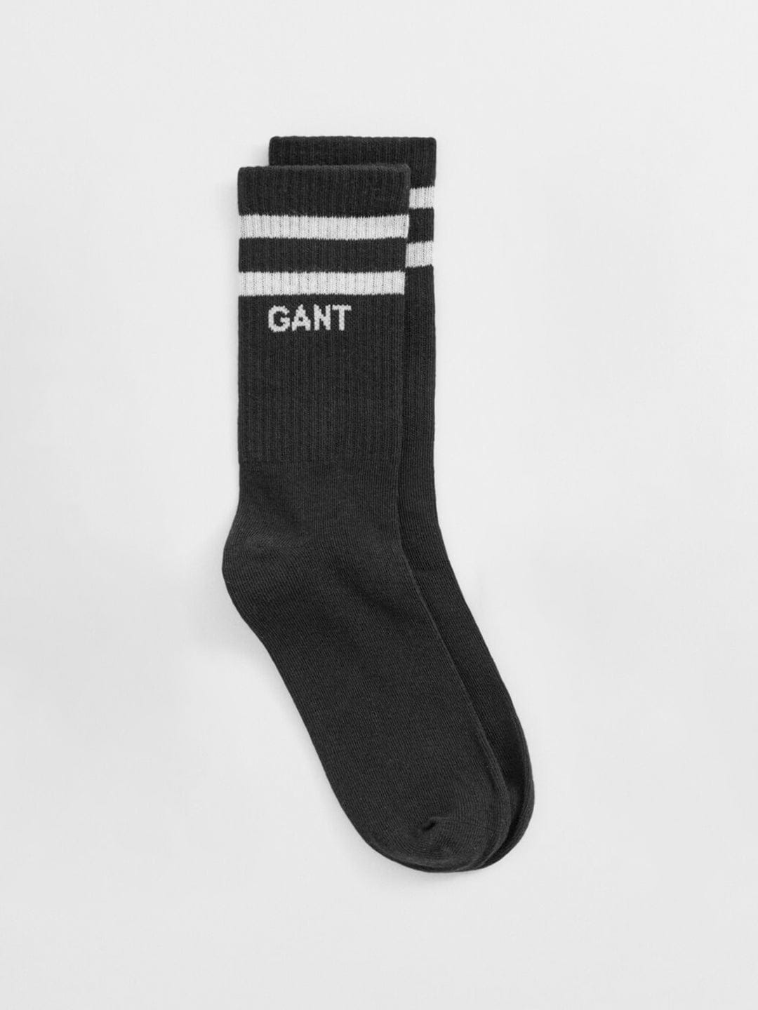 Gant Kids Black Regular Fit Solid Socks